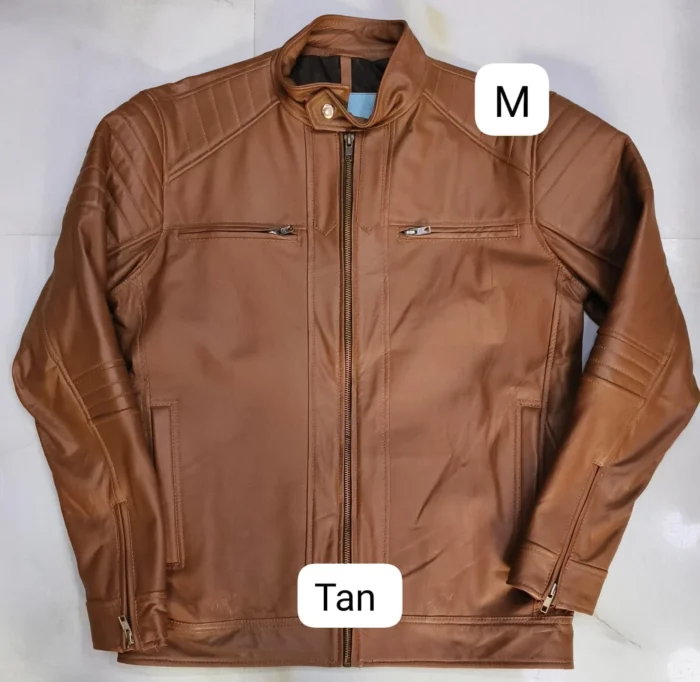 LEATHER JACKET TAN