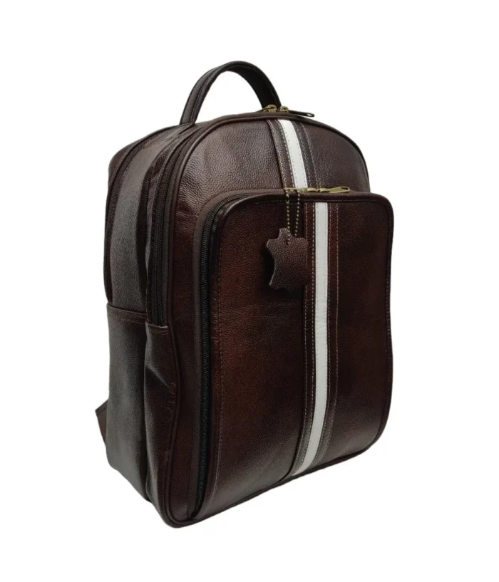 LEATHER STRIPED BACKPACKS
